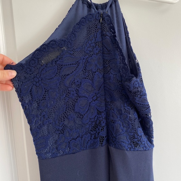 MissGuided Navy Bridesmaid Dress - Picture 4 of 5